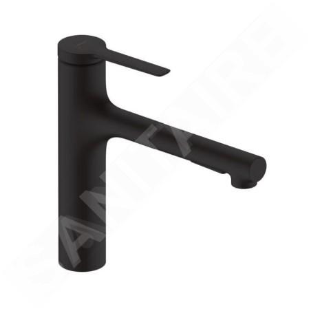 Hansgrohe Zesis M33 - Mitigeur d'évier 160, avec douchette extractible, sBox lite, noir mat 74804670