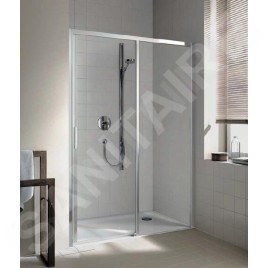 Kermi CADA XS - Porte de douche D2R 135x200 cm, droite, argent brillant/verre transparent CKD2R13520VPK