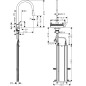 Hansgrohe M81 - Mitigeur d'évier Aquno Select 170 avec douchette extractible et jet plat, sBox, noir mat 73831670 Hansgrohe M81 - Mitigeur d'évier Aquno Select 170 avec douchette extractible et jet plat, sBox, noir mat 73831670