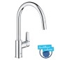 Grohe Start Edge - Mitigeur d’évier avec bec extractible, chrome 30551000