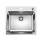 Blanco Supra 500 - Évier 540x500 mm avec commande excentrique, inox brossé 526355