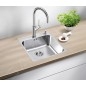 Blanco Supra 500 - Évier 540x500 mm avec commande excentrique, inox brossé 526355