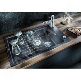 Blanco Elon XL 6 - Évier en silgranit, 780x500 mm, avec commande de vidage et avec des accessoires, anthracite 524834