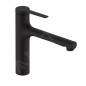 Hansgrohe Zesis M33 - Mitigeur d'évier 160, avec douchette extractible, noir mat 74801670