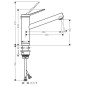 Hansgrohe Zesis M33 - Mitigeur d'évier 160, sous fenêtre, chrome 74805000