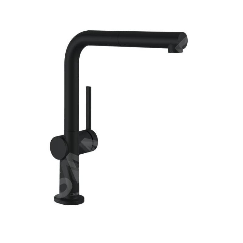 Hansgrohe M54 - Mitigeur d’évier Talis avec manchon de fermeture extractible, EcoSmart, noir mat 72845670