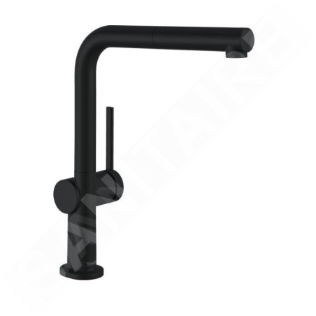 Hansgrohe M54 - Mitigeur d’évier Talis avec manchon de fermeture extractible, EcoSmart, noir mat 72845670
