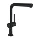 Hansgrohe M54 - Mitigeur d’évier Talis avec manchon de fermeture extractible, EcoSmart, noir mat 72845670