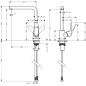Hansgrohe Focus M41 - Mitigeur d'évier, noir mat 31817670