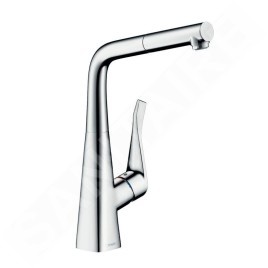 Hansgrohe Metris New - Mitigeur de cuisine 320 avec bec extractible, chrome 14821000