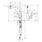 Hansgrohe Metris New - Mitigeur de cuisine 320 avec bec extractible, chrome 14821000 Hansgrohe Metris New - Mitigeur de cuisine 320 avec bec extractible, chrome 14821000