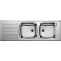 Blanco Top EZS - Évier, 1235x435 mm, inox 500374