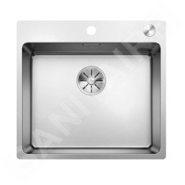 Blanco Andano 500 - Évier 540x500 mm avec commande excentrique PushControl, inox 525245