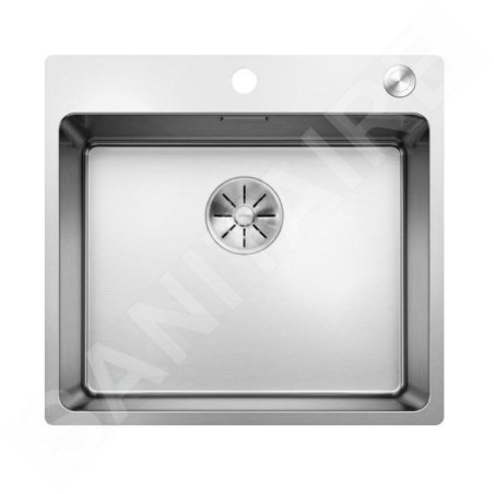 Blanco Andano 500 - Évier 540x500 mm avec commande excentrique PushControl, inox 525245