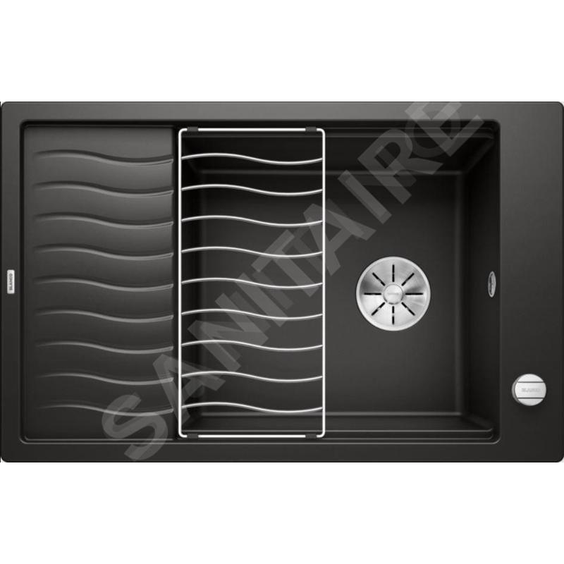 Blanco Elon XL 6 - Évier en silgranit, 780x500 mm, avec commande de vidage et accessoires, noir 525882