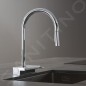 Hansgrohe M81 - Mitigeur d'évier Aquno Select avec bec extractible et jet plat, chrome 73837000
