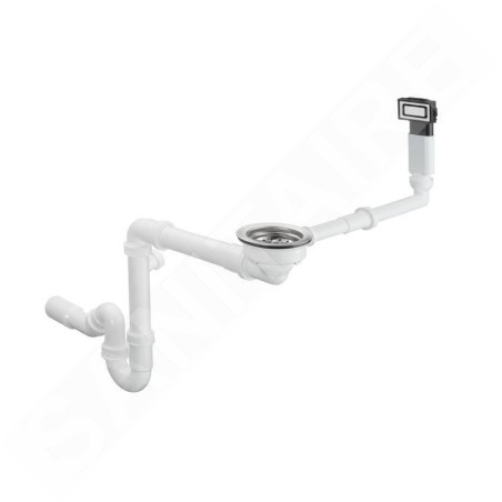 Hansgrohe Garnitures de vidage - Garniture de vidage et de trop-plein pour évier, inox 43921800