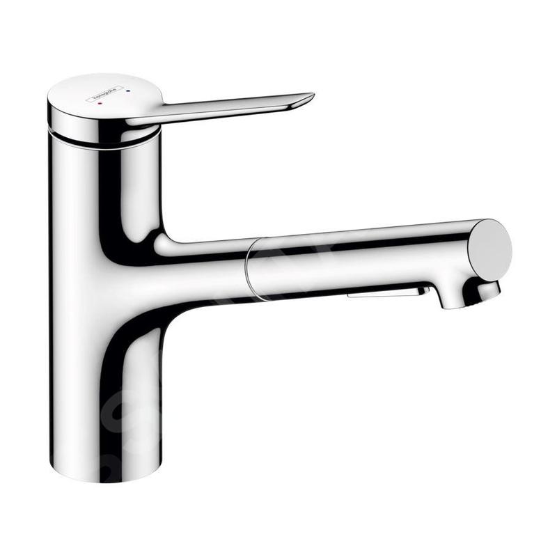 Hansgrohe Zesis M33 - Mitigeur d'évier avec douchette extractible, chrome 74820000