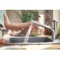Hansgrohe Zesis M33 - Mitigeur d'évier avec douchette extractible, chrome 74820000