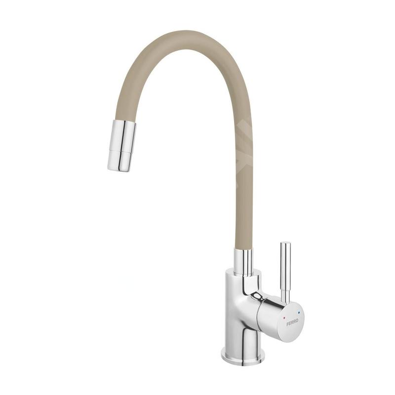 Novaservis Ferro - Robinetterie d’évier avec bec flexible, beige/chrome 70710,0BE Novaservis Ferro - Robinetterie d’évier avec bec flexible, beige/chrome 70710,0BE