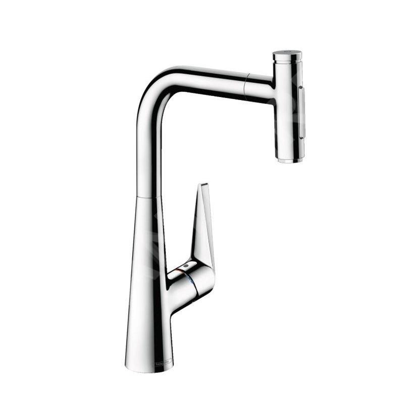 Hansgrohe Talis Select M51 - Mitigeur d'évier M5117-H300 avec douchette extractible, sBox, chrome 73867000