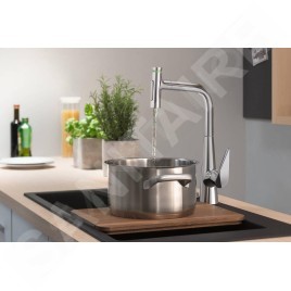 Hansgrohe Talis Select M51 - Mitigeur d'évier M5117-H300 avec douchette extractible, sBox, chrome 73867000