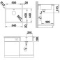 Blanco Andano 500 - Évier, 540x440 mm, bordure plate, inox 522965 Blanco Andano 500 - Évier, 540x440 mm, bordure plate, inox 522965