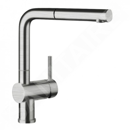 Blanco Linus S - Mitigeur d’évier avec douchette extractible, inox brossé 517184