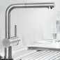 Blanco Linus S - Mitigeur d’évier avec douchette extractible, inox brossé 517184