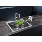 Blanco Etagon 6 - Évier en silgranit, 600x510 mm, avec commande de vidage et avec rails, noir 525889