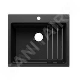 Blanco Etagon 6 - Évier en silgranit 60x51 mm, avec accessoires, noir 527746
