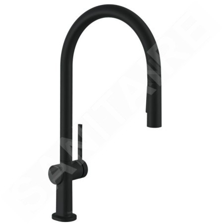 Hansgrohe M54 - Mitigeur d’évier Talis avec douchette extractible, sBox, noir mat 72801670