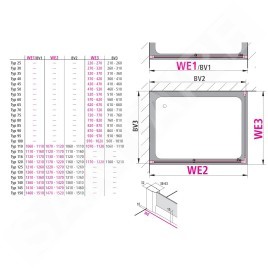 Kermi CADA XS - Porte de douche PTD 85x200, argent brillant/verre transparent CKPTD08520VPK