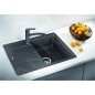 Blanco Zia 45 - Évier en silgranit, 680x500 mm, Compact, noir 526009 Blanco Zia 45 - Évier en silgranit, 680x500 mm, Compact, noir 526009