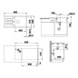 Blanco Favum XL 6 - Évier en silgranit, 860x435 mm, blanc 524235