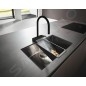 Hansgrohe M81 - Mitigeur d'évier Aquno Select 170 avec douchette extractible et jet plat, noir mat 73837670 Hansgrohe M81 - Mitigeur d'évier Aquno Select 170 avec douchette extractible et jet plat, noir mat 73837670