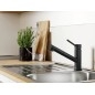 Blanco Kano S - Mitigeur d'évier avec bec extractible, noir mat 526668