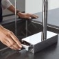 Hansgrohe M81 - Mitigeur d'évier Aquno Select avec douchette extractible et jet plat, sBox, chrome 73831000