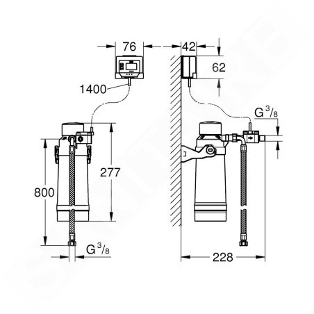 Grohe Red - Filtre avec tête filtrante 40438001