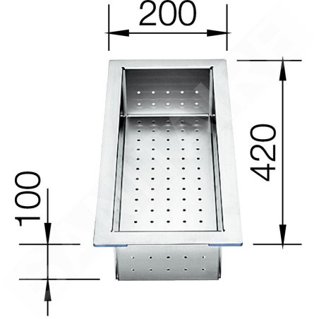 Blanco Accessoires - Vide-sauce pour éviers Zerox et Claron, inox 219649