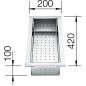 Blanco Accessoires - Vide-sauce pour éviers Zerox et Claron, inox 219649 Blanco Accessoires - Vide-sauce pour éviers Zerox et Claron, inox 219649