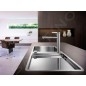 Blanco Linee S - Robinetterie d’évier avec douchette extractible, inox 517593
