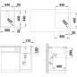 Blanco Andano 340 - Évier, 380x440 mm, inox 522955 Blanco Andano 340 - Évier, 380x440 mm, inox 522955