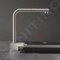 Hansgrohe M81 - Mitigeur d'évier Aquno Select avec bec extractible et jet plat, sBox, simili inox 73830800