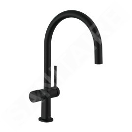 Hansgrohe M54 - Mitigeur d'évier Talis 220, avec vanne d'arrêt, noir mat 72805670