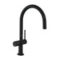 Hansgrohe M54 - Mitigeur d'évier Talis 220, avec vanne d'arrêt, noir mat 72805670