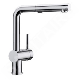 Blanco Linus S - Mitigeur d'évier avec douchette extractible, chrome 518406
