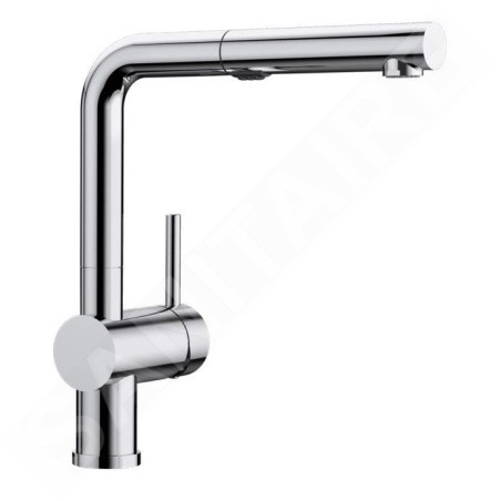 Blanco Linus S - Mitigeur d'évier avec douchette extractible, chrome 518406