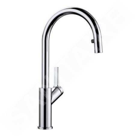 Blanco Carena S - Mitigeur d’évier avec douchette extractible, chrome 520767