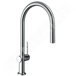 Hansgrohe M54 - Mitigeur d'évier Talis avec bec extractible, sBox, chrome 72803000